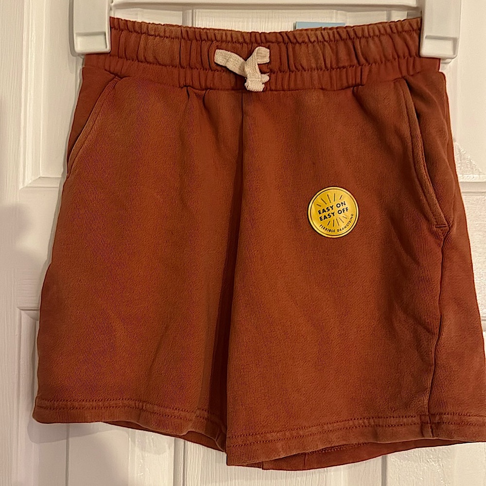 Cat & Jack Copper shorts with pockets and drawstring, easy/easy off, Size Small
